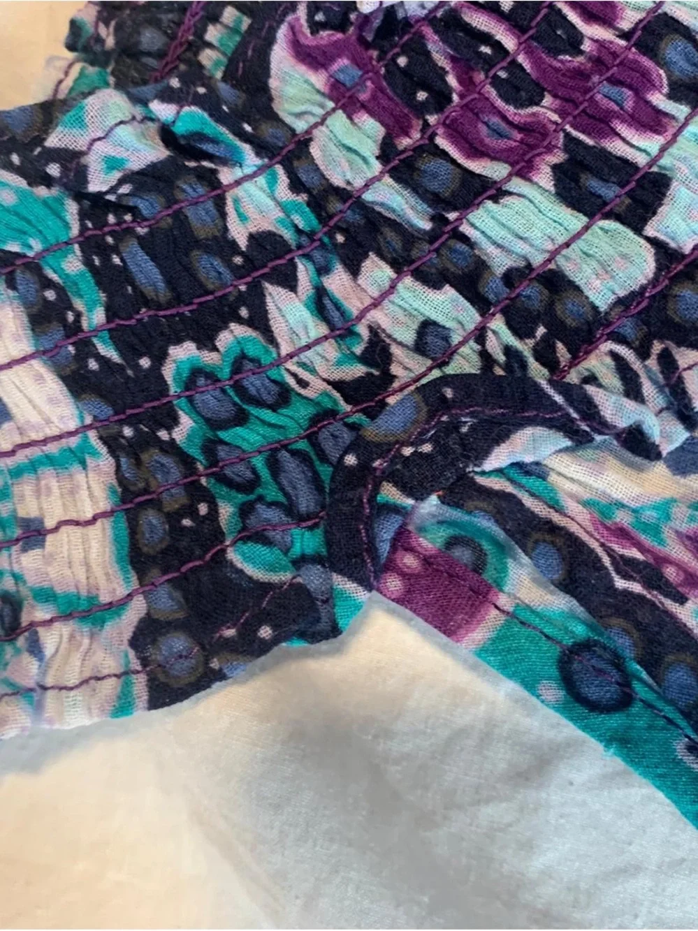 The Children's Place Purple Teal Floral Halter Camisole